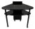 Console Table in Black Lacquered Wood For Sale