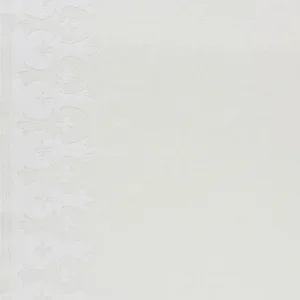 Schumacher Bergama Fabric in White & Ivory