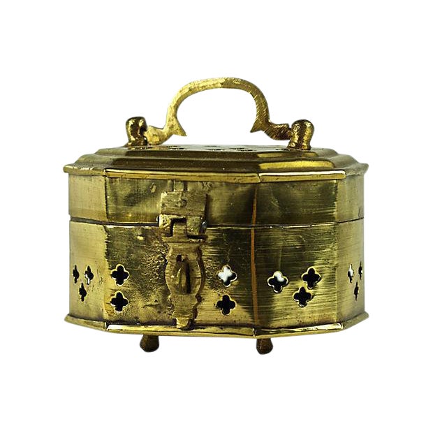 Indian Brass Cricket Box Chairish