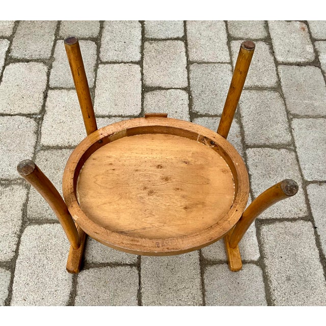 1950s Children's Armchair in Beechwood by Joamin Baumann for Baumann, France, 1950s For Sale - Image 5 of 7