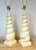 1980s Hollywood Regency Spiral Seashell Form Plaster Table Lamps - a Pair For Sale - Image 4 of 15