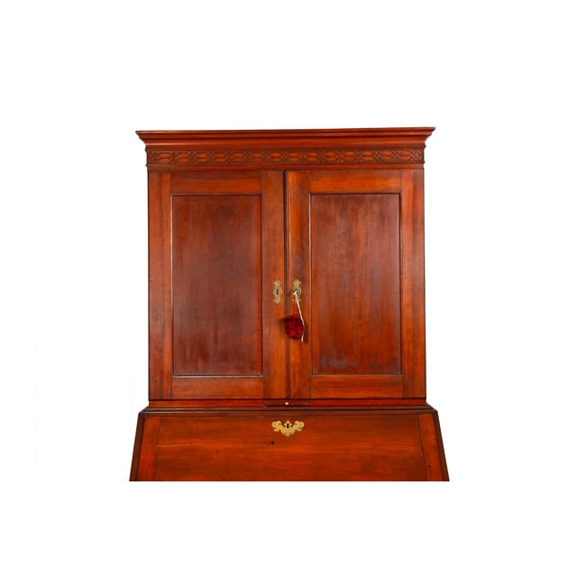 Wood Fine Chippendale Secretary Desk “American Independence” For Sale - Image 7 of 18