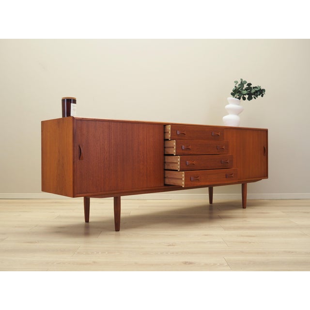 Wood Danish Teak Sideboard from Clausen & Søn, 1960s For Sale - Image 7 of 18