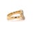 Tiffany & Co. Peretti Diamond Full Heart 18k Yellow Gold Open Ring - Size 5.5 For Sale In Miami - Image 6 of 8