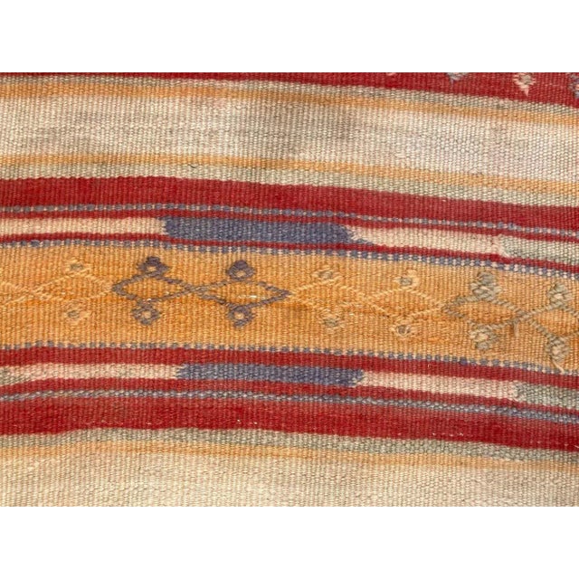 Vintage Moroccan Tribal Kilim Rug, circa 1960 For Sale - Image 9 of 13