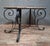 Coffee Table with Wrought Iron Base For Sale - Image 6 of 7
