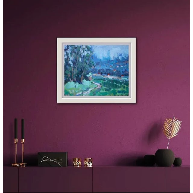 Contemporary Modern Contemporary Impressionist Oil Painting Landscape For Sale - Image 3 of 12