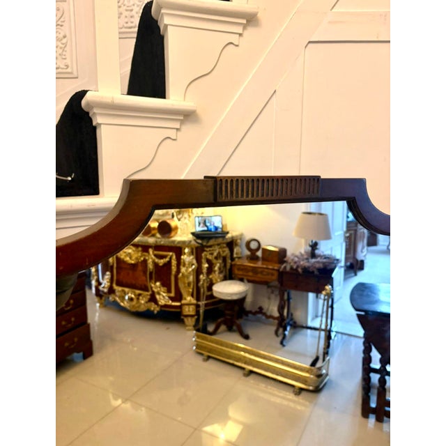 1900 - 1909 Antique Edwardian Carved Mahogany Cheval Mirror, 1900s For Sale - Image 5 of 9