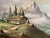 Vintage Alpine Mountain Landscape With Chalet – Oil on Canvas – Signed Rosetto For Sale - Image 11 of 11