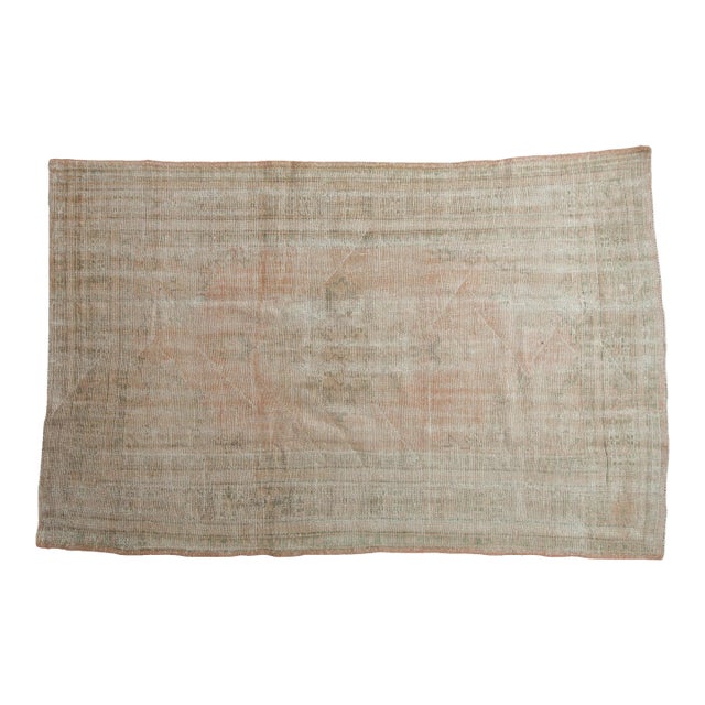 Vintage Distressed Oushak Rug - 5' X 7'7" For Sale
