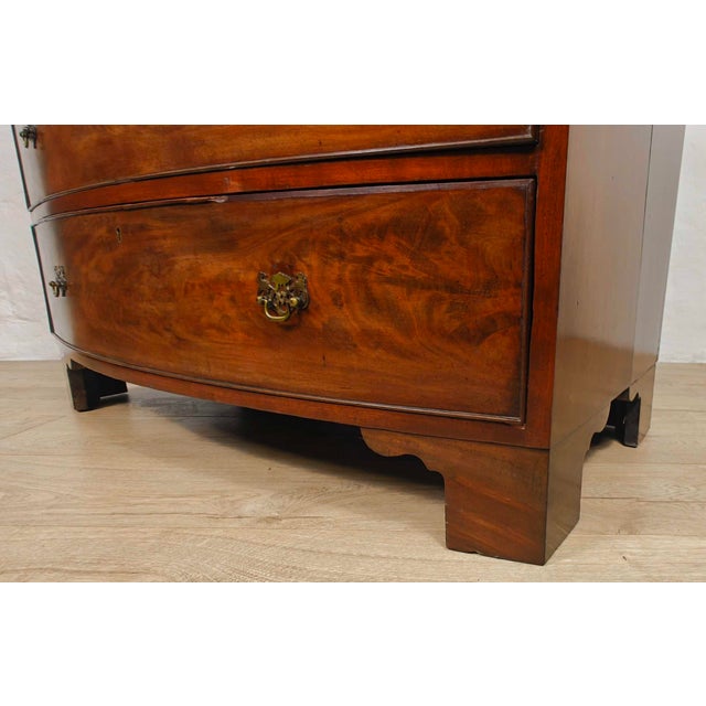 Victorian Bowfront Chest of Drawers, 19th Century For Sale - Image 16 of 17