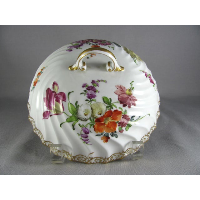 Dresden Flowers 284-2 Covered Muffin Dish For Sale - Image 11 of 13