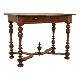 18th Century French Walnut Writing Table For Sale
