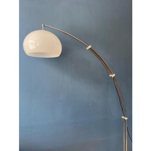 Vintage Space Age Arc Floor Lamp with Marble Base For Sale - Image 12 of 13