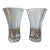 Set of 2 Vintage Hoosier Glass Vases For Sale