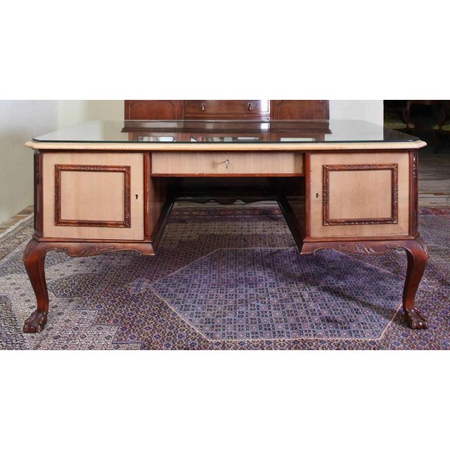 Wood Antique Chippendale Writing Desk For Sale - Image 7 of 7