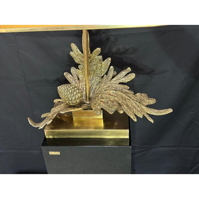 Vintage Bronze and Brass Lamp, 1970s. For Sale - Image 4 of 15
