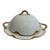 Early 20th Century Haviland & Co. Limoges Gold Gilt Domed Butter Dish For Sale
