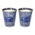 1990s Vintage English Coastal Boho Chic Mottahedeh Torquay 8 Oz Lowball Glasses - A Pair. For Sale