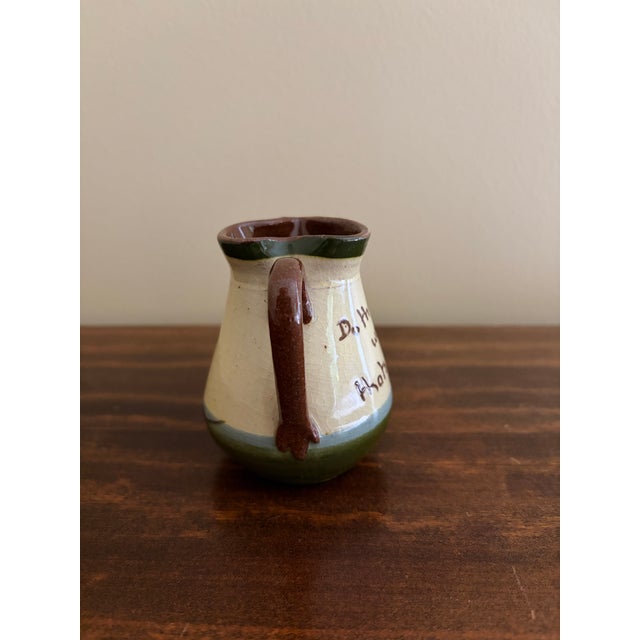 Ceramic Late 19th Century English Torquay Motto Pitcher With Sailboats, Devon Earthenware Pottery For Sale - Image 7 of 9