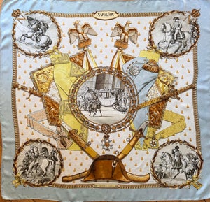 Hermès Napoléon Silk Scarf 1985 Designed by Philippe Ledoux
