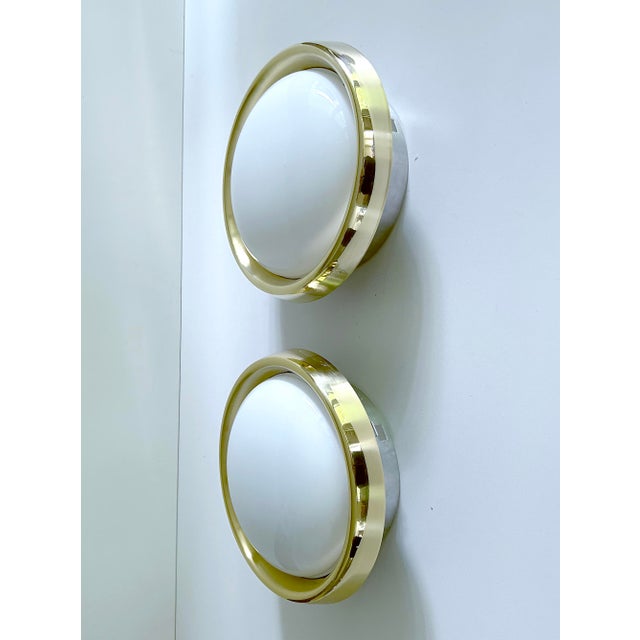 Vintage Brass and Glass Sconce from Limburg For Sale - Image 15 of 18