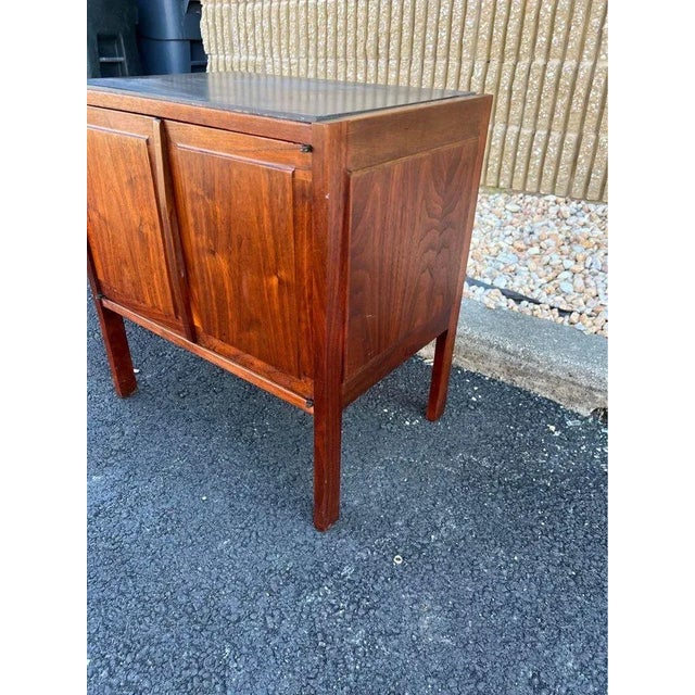 Mid 20th Century Mid Century Walnut Side Cabinet or Nightstand, 1960s For Sale - Image 5 of 11