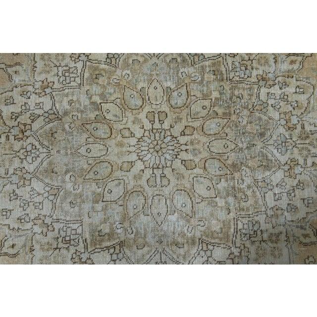 1970s Vintage Persian Handmade Wool Cotton Orange Area Rug For Sale - Image 11 of 11