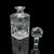 This is a vintage executive whiskey decanter. An English, cut crystal glass spirit vessel, dating to the late 20th...