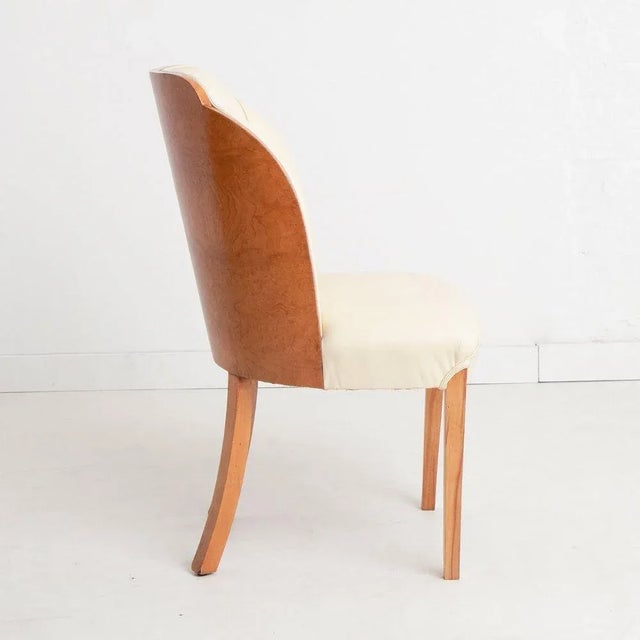 Art Deco Burr Maple Dining Chair by Harry & Lou Epstein For Sale - Image 4 of 8