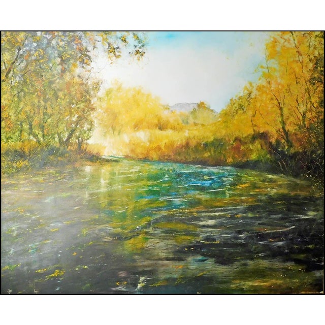 Dave Iles Autumn Out West on Canvas Hand Signed Original Painting on Canvas For Sale In Denver - Image 6 of 8