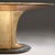 Table with Wooden Base and Oval Marble Top from Vittorio Dassi, 1950s, in Very Good conditions. Designed 1950 to 1959 I...