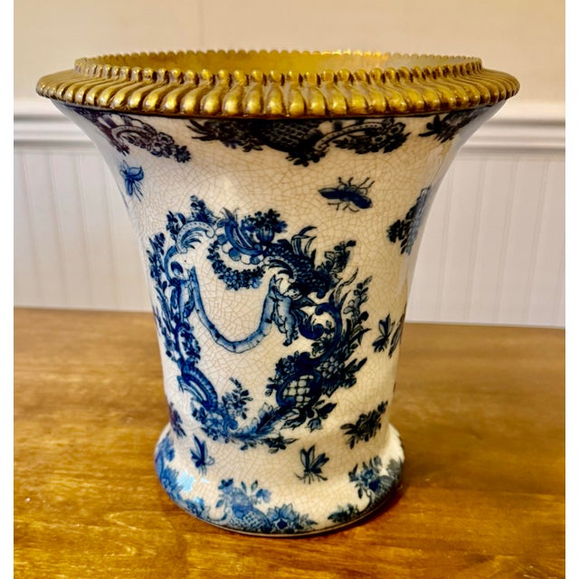 Mid-Century Modern United Wilson Juwc 1897 Chinoiserie Vase For Sale - Image 3 of 12