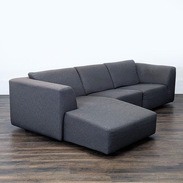Brand: EQ3. Model: Morten. Original Price: $4999. Dimensions (in): 115W x 39D x 27H. Left chaise (x1) (Piece): 43.0in x...