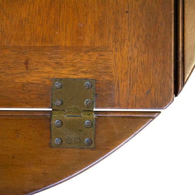 Wood Antique English Butlers Table With Brass Screws For Sale - Image 7 of 9