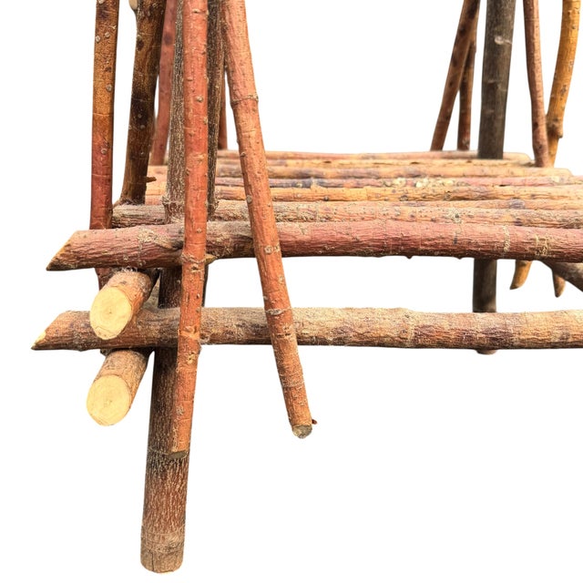 Pair of Adirondack Style Twig Tables For Sale - Image 16 of 18