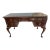 Vintage Georgian Style Mahogany Leather Top Writing Desk For Sale