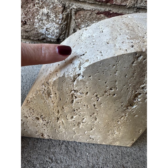 Pair of Vintage Travertine Bookends For Sale - Image 12 of 18