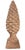 Sculpture Materials Vintage Tuscan-Style Terracotta Pinecone Finial Statue For Sale - Image 7 of 12