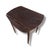 Mahogany Extendable Drop Leaf Table with Castors For Sale - Image 6 of 7