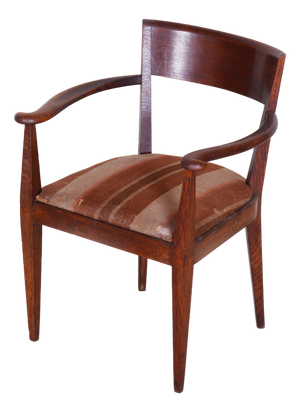 Vintage Art Deco Armchair in Oak, 1920s
