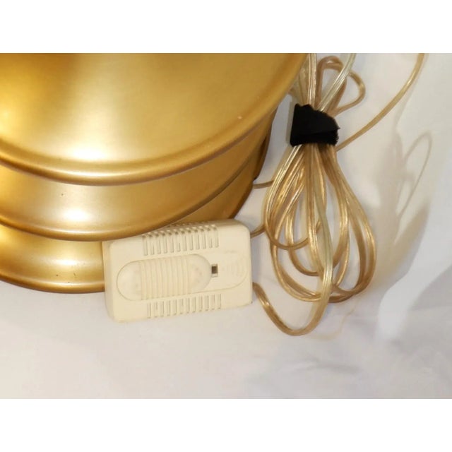 Metal Pair of Brass Waldo Floor Lamps For Sale - Image 7 of 9