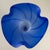 Tall Blue Satin Glass Trumpet Vase For Sale In Dallas - Image 6 of 8