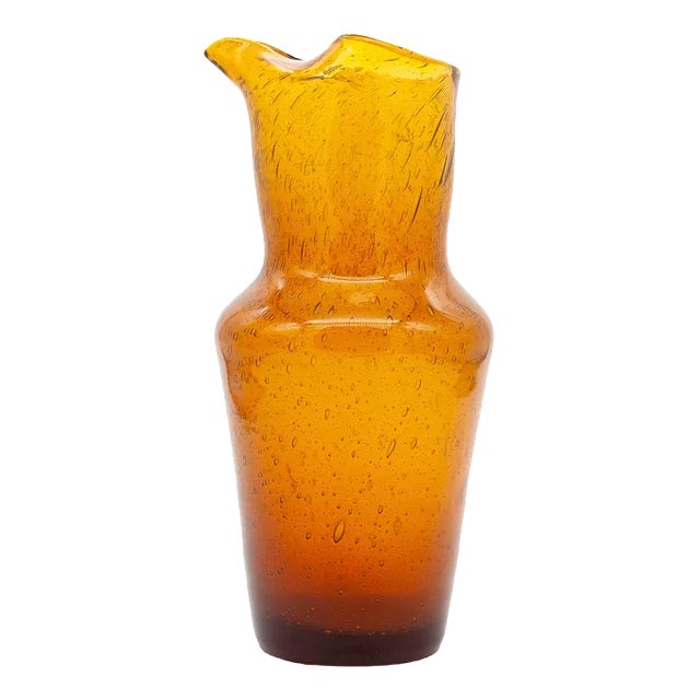 Glass Pitcher by Erik Höglund for Boda, Sweden, 1950s For Sale