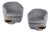 Vintage French Sculptural Capsule Lounge Chairs by Jean-Rémy Couradette, 2002, Set of 2 For Sale