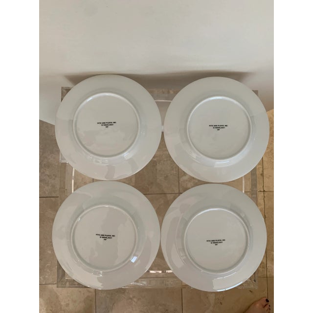 Santa Cowboy Vintage Fitz and Floyd Dessert Plates - Set of 4 For Sale - Image 11 of 12