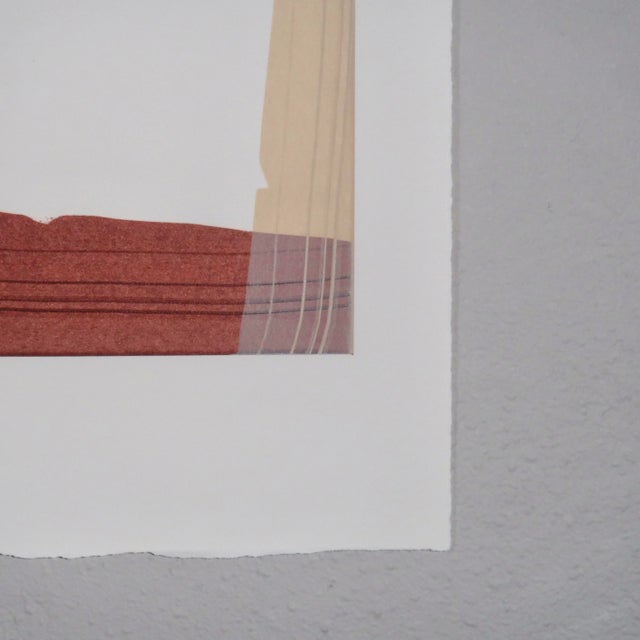 Original Minimal Abstract Painting in Rust and Sand by Artist Casey R Klein For Sale - Image 11 of 11