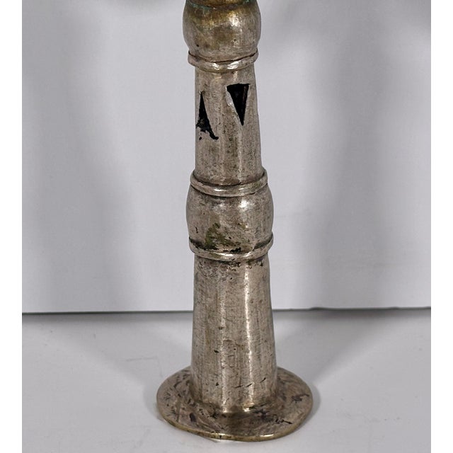 Metal Antique Ethiopian Coptic Processional Cross For Sale - Image 7 of 13