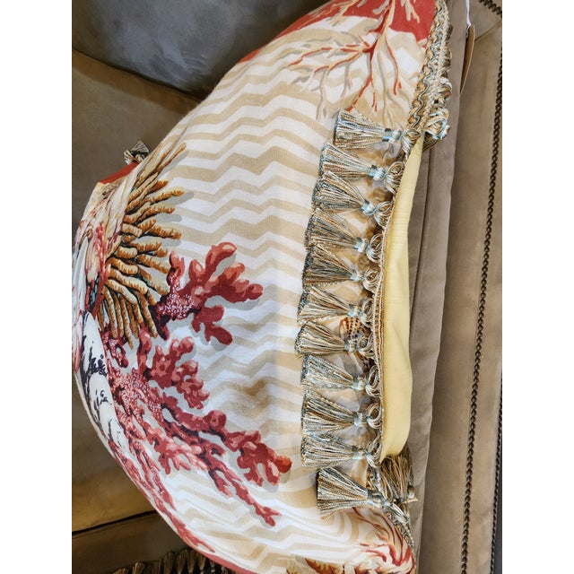 Pair of Amazing European Sized Custom Pillows. For Sale - Image 4 of 8