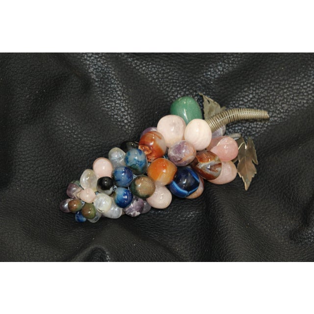 Mid-Century Modern Multicolor Stone Grape Bunch, 1990s For Sale - Image 3 of 17
